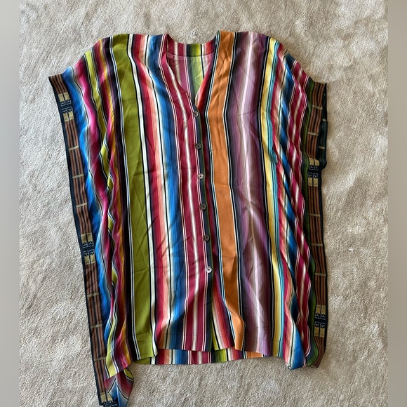 Vintage Hermes Silk Kaftan - Picture 1 of 8